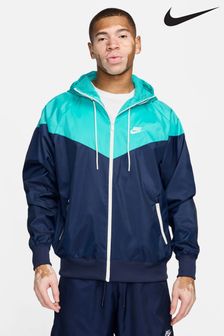 Bleu - Veste à capuche Nike Sportswear coupe-vent (808056) | €141