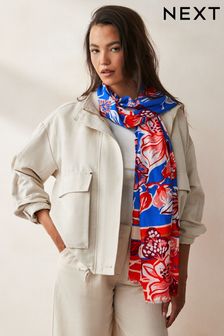 Blue Tropical Lightweight Scarf (808544) | $24