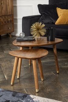 Dark Lloyd Mango Wood Nesting Coffee Table (808600) | €305