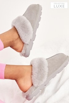 Collection Luxe Shearling Mule Slippers