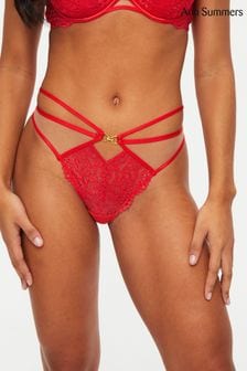 Ann Summers Red Lovers Lace Brazilian Knickers (809906) | 35 SAR