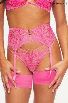 Ann Summers Pink New Romance Waspie Suspender Belt
