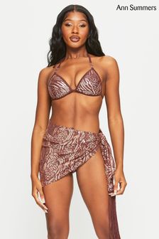 Ann Summers Sultry Heat Sequin Brown Sarong