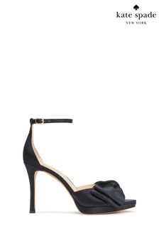 黑色 - Kate Spade New York緞面蝴蝶結新娘高跟涼鞋 (810243) | NT$9,100
