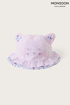 Monsoon Baby Purple Novelty Kitty Bucket Hat (810280) | €14
