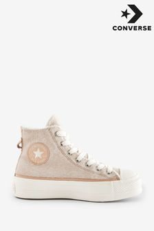 Converse Neutral Fleece Lined Chuck Taylor All Star Lift Trainers (811291) | $135