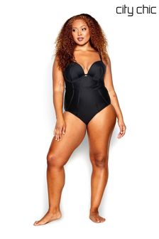 City Chic Black Grenada Underwire 1 Piece Swimsuit (811420) | €34