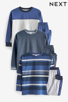 Navy Blue Pyjamas 3 Pack (3-16yrs) (812107) | $75 - $91