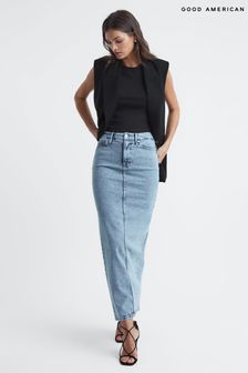 Good American Denim Maxi Skirt (812592) | $297