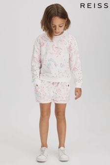 Reiss Pink Jessie 9-13 yrs Crew Neck Jumper and Shorts Set (812816) | $111