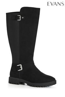 Evans Black Wide Fit Elora Tall Boots (812960) | €47