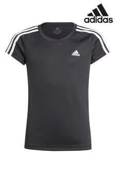 adidas Black Performance 3-Stripes T-Shirt (813128) | R294
