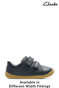Clarks Navy Blue Multi Fit First Walkers Leather Roamer Craft Shoes (813197) | 43 €