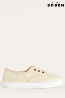 Boden Gold Laceless Canvas Pull-On Shoes (813845) | €18 - €20