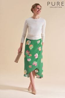Pure Collection Green Printed Wrap Skirt (813864) | €66