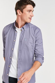 Roll Sleeve Lightweight Twill Shirt