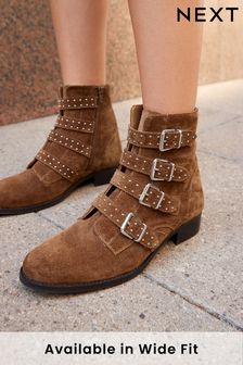 Светло-коричневый - Байкерские ботинки с пряжками Forever Comfort® (814677) | €35