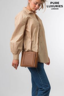 Pure Luxuries London Kali Nappa Leather Cross-Body Bag (815177) | LEI 352