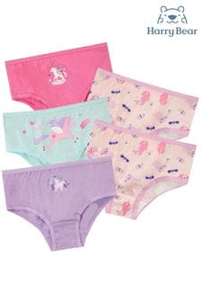 Harry Bear Pink Girls Unicorn Underwear 5 Packs (815715) | 77 SAR