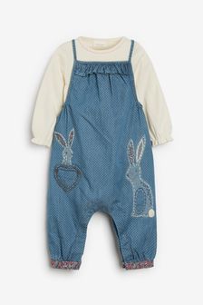 Denim Baby Bunny Dungarees (0mths-2yrs) (815846) | BGN 55 - BGN 60