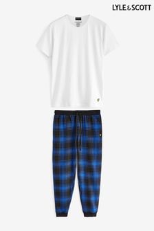 Lyle and Scott Gilbert White Pyjama Set (816531) | $123