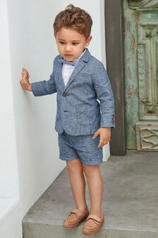  Set van overhemd, vlinderdas en shorts (3 mnd-7 jr)