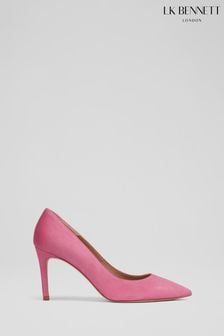 Roz - Pantofi din piele întoarsă cu vârf ascuțit Lk Bennett Floret (816907) | 1,486 LEI