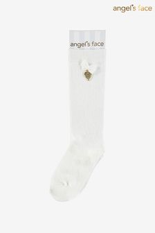 Angel's Face White Snowdrop Charming Socks