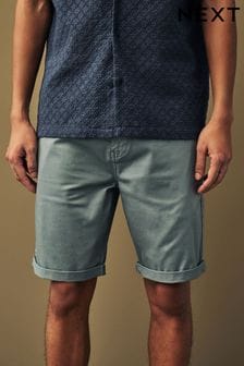 Blau - Schmal geschnittene Premium gewaschene Stretch Chino Shorts​​​​​​​ (817741) | 33 €