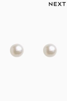 標準純銀 - 養珠鉚釘耳環 (818002) | NT$400