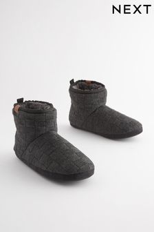 Black Chunky Knit Slipper Boots (818158) | €12