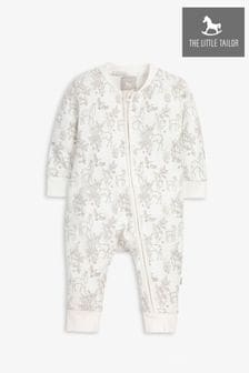 The Little Tailor Baby White Zip through Rompersuit (818226) | SGD 32