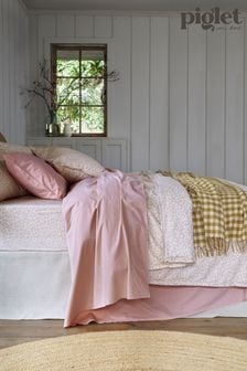 Piglet in Bed Butterscotch Floral 100% Cotton Duvet Cover (818594) | $110 - $173