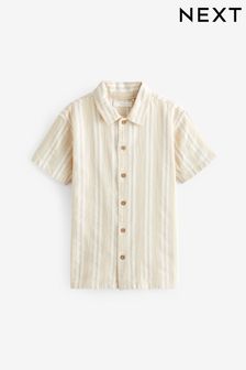 Neutral Short Sleeves Textured Shirt (3-16yrs) (818822) | AED58 - AED82