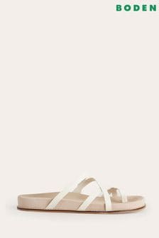 Boden White Flat Multi Strap Sandals (819355) | €59