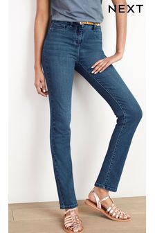 Умеренно синяя джинсовая ткань - Эластичные джинсы зауженного кроя (819435) | €27