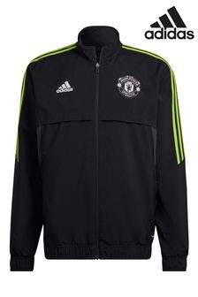 adidas Black Manchester United European Training Presentation Jacket (819527) | $111