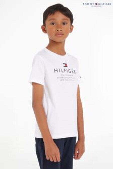 Biele tričko s logom Tommy Hilfiger (819845) | €21 - €26