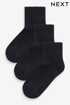 Black Cushioned Mid Height Socks 3 Pack (819944) | €5 - €7