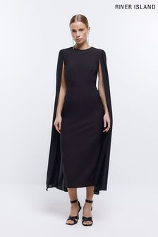 River Island Chiffon Bridesmaid Black Dress (820013) | 101 €