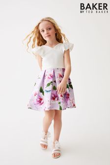Baker by Ted Baker Floral Satin 2-in-1 Dress