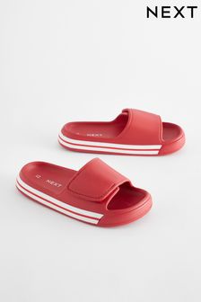 紅色 - 條紋運動拖鞋 (820206) | NT$440 - NT$580