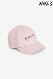 Baker by Ted Baker Girls Pink Twill Baseball Cap (820859) | OMR9