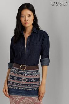 Lauren Ralph Lauren синяя джинсовая рубашка Rimnan (821423) | €81