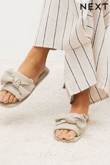 Neutral Bow Mule Slippers (821518) | EGP426