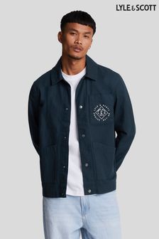 Lyle & Scott Navy Blue Stamp Pocket Work Jacket (821540) | €154