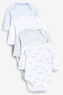 大象長袖連身衣4件裝 (0-3歲)