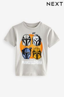 Stone Licensed Star Wars The Mandalorian T-Shirt by Next (3-16yrs) (823365) | €17 - €21