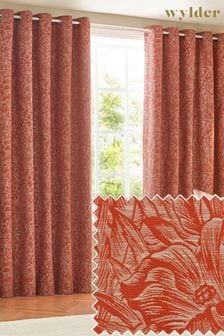 Wylder Nature Brick Grantley Jacquard Eyelet Curtains (823399) | €81 - €204