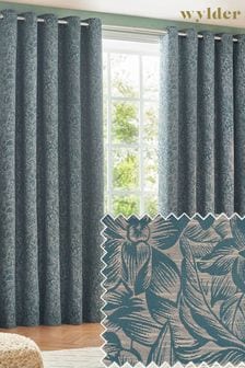Wylder Nature Wedgewood Grantley Jacquard Eyelet Curtains (823454) | €79 - €198